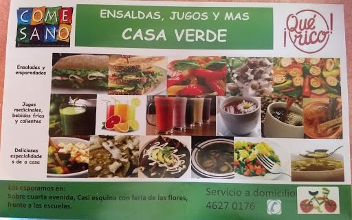 La Casa Verde... Ensaladas, Jugos y Más